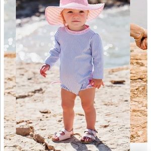 Ruffle Butts rash guard swimsuit